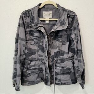 American Rag Camouflage Utility Jacket - Gray